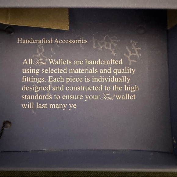 Vintage New in Box Tems Collection Texas Handcrafted Wallet - Picture 3 of 8